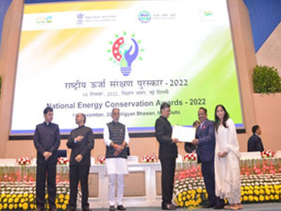 Central Power Ministry and BEE Award for FURNACE Energy Efficiency